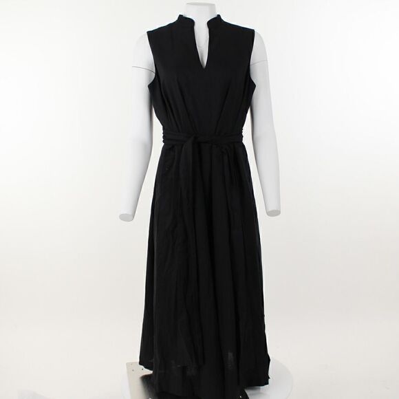 Anne Klein Plus Size Belted MIDI Dress - Anne Black - Picture 2 of 5